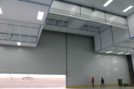 Покрасочно-сушильная камера для самолетов Airbus в Авиационно-техническом центре Покрасочно-сушильная камера SPK GROUP для самолетов Airbus в Авиационно-техническом центре