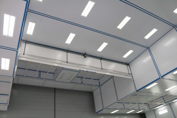 Покрасочно-сушильная камера для самолетов Airbus в Авиационно-техническом центре Покрасочно-сушильная камера SPK GROUP для самолетов Airbus в Авиационно-техническом центре