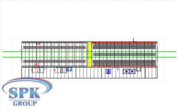 Дробеструйная камера, совмещенная с окрасочно-сушильной уличного исполнения SPK-42.5.5 Дробеструйная камера, совмещенная с окрасочно-сушильной уличного исполнения SPK GROUP