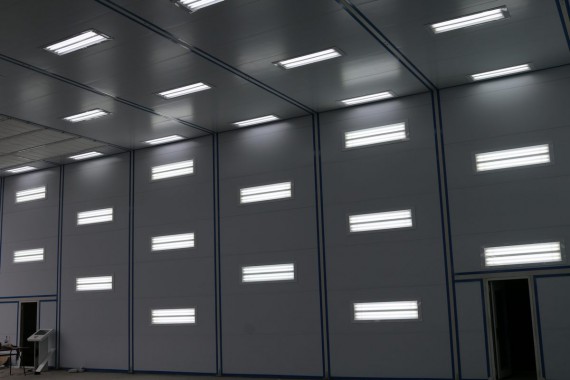 Покрасочно-сушильная камера для самолетов Airbus в Авиационно-техническом центре Покрасочно-сушильная камера SPK GROUP для самолетов Airbus в Авиационно-техническом центре