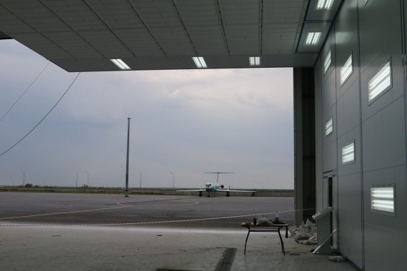 Покрасочно-сушильная камера для самолетов Airbus в Авиационно-техническом центре Покрасочно-сушильная камера SPK GROUP для самолетов Airbus в Авиационно-техническом центре