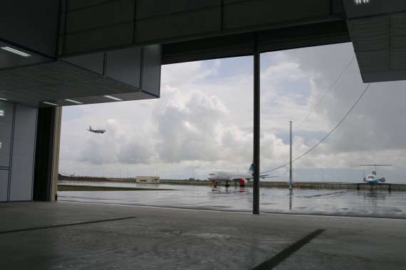 Покрасочно-сушильная камера для самолетов Airbus в Авиационно-техническом центре Покрасочно-сушильная камера SPK GROUP для самолетов Airbus в Авиационно-техническом центре