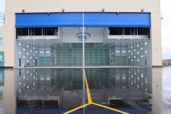 Покрасочно-сушильная камера для самолетов Airbus в Авиационно-техническом центре Покрасочно-сушильная камера SPK GROUP для самолетов Airbus в Авиационно-техническом центре