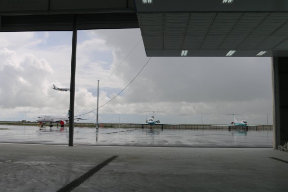 Покрасочно-сушильная камера для самолетов Airbus в Авиационно-техническом центре Покрасочно-сушильная камера SPK GROUP для самолетов Airbus в Авиационно-техническом центре