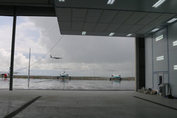 Покрасочно-сушильная камера для самолетов Airbus в Авиационно-техническом центре Покрасочно-сушильная камера SPK GROUP для самолетов Airbus в Авиационно-техническом центре