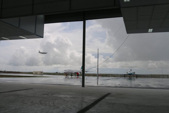 Покрасочно-сушильная камера для самолетов Airbus в Авиационно-техническом центре Покрасочно-сушильная камера SPK GROUP для самолетов Airbus в Авиационно-техническом центре