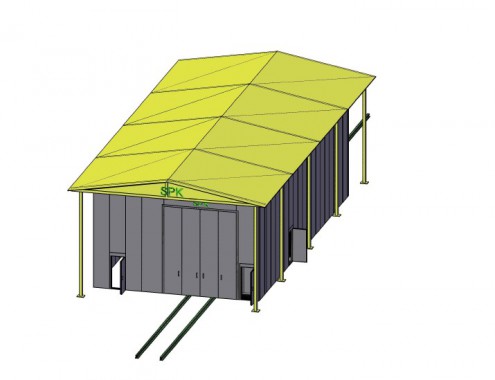 Обитаемая дробеструйная камера в уличном исполнении SPK GROUP