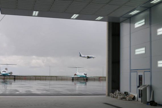 Покрасочно-сушильная камера для самолетов Airbus в Авиационно-техническом центре Покрасочно-сушильная камера SPK GROUP для самолетов Airbus в Авиационно-техническом центре