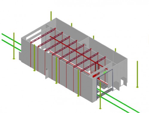 Обитаемая дробеструйная камера в уличном исполнении SPK GROUP
