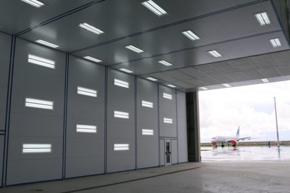 Покрасочно-сушильная камера для самолетов Airbus в Авиационно-техническом центре Покрасочно-сушильная камера SPK GROUP для самолетов Airbus в Авиационно-техническом центре