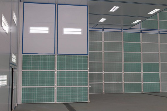 Покрасочно-сушильная камера для самолетов Airbus в Авиационно-техническом центре Покрасочно-сушильная камера SPK GROUP для самолетов Airbus в Авиационно-техническом центре