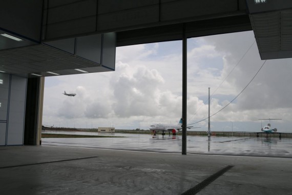 Покрасочно-сушильная камера для самолетов Airbus в Авиационно-техническом центре Покрасочно-сушильная камера SPK GROUP для самолетов Airbus в Авиационно-техническом центре