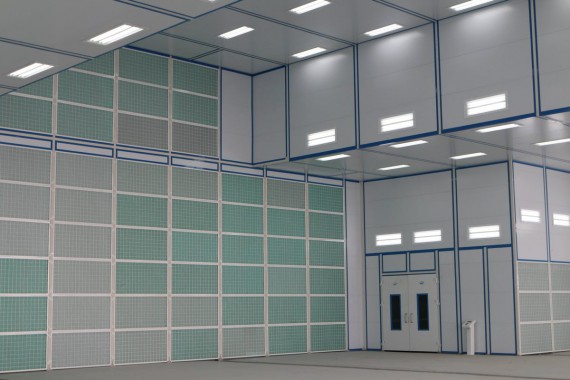 Покрасочно-сушильная камера для самолетов Airbus в Авиационно-техническом центре Покрасочно-сушильная камера SPK GROUP для самолетов Airbus в Авиационно-техническом центре