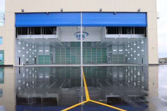 Покрасочно-сушильная камера для самолетов Airbus в Авиационно-техническом центре Покрасочно-сушильная камера SPK GROUP для самолетов Airbus в Авиационно-техническом центре