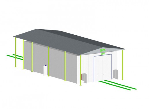 Обитаемая дробеструйная камера в уличном исполнении SPK GROUP