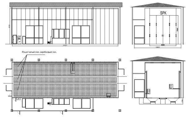Обитаемая дробеструйная камера в уличном исполнении SPK GROUP