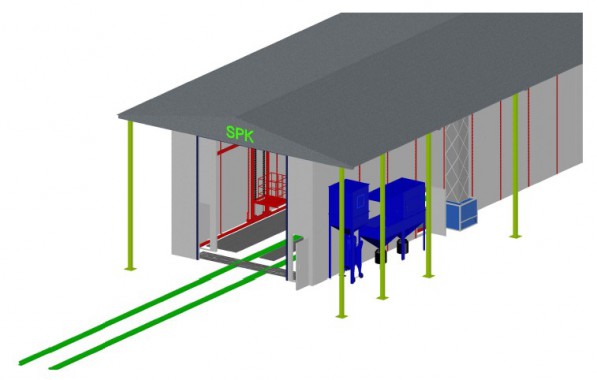 Обитаемая дробеструйная камера в уличном исполнении SPK GROUP