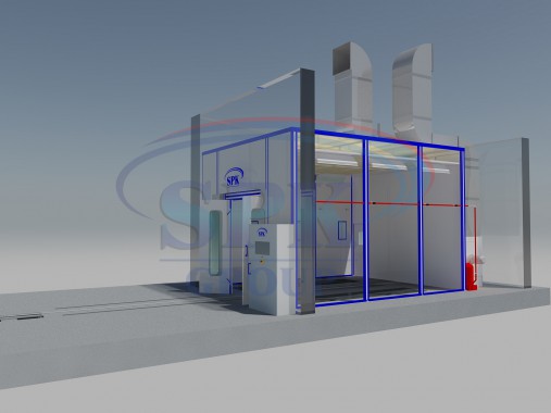 Проект капитального ремонта окрасочно-сушильной камеры для окраски металлоконструкций SPK GROUP