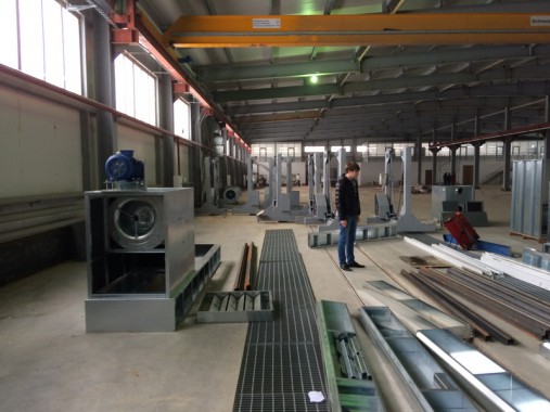 Окрасочно-сушильная камера для окраски металлоконструкций и ферм SPK 15.4.6. Италия