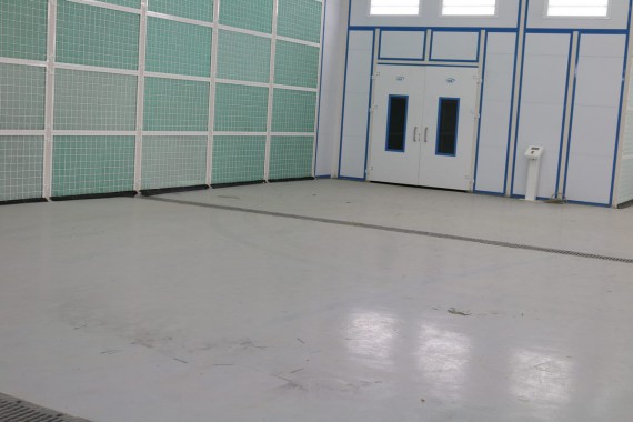 Покрасочно-сушильная камера для самолетов Airbus в Авиационно-техническом центре Покрасочно-сушильная камера SPK GROUP для самолетов Airbus в Авиационно-техническом центре