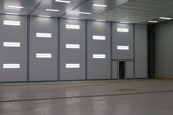 Покрасочно-сушильная камера для самолетов Airbus в Авиационно-техническом центре Покрасочно-сушильная камера SPK GROUP для самолетов Airbus в Авиационно-техническом центре