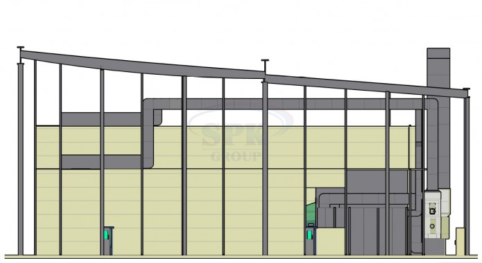 Тупиковая покрасочно-сушильная камера для самолетов SPK GROUP