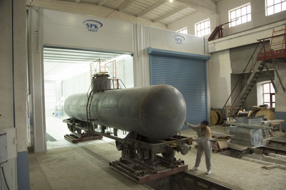 Окрасочно-сушильная камера для локомотивов SPK GROUP 