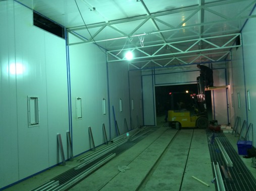 Окрасочно-сушильная камера для окраски металлоконструкций и ферм SPK 15.4.6. Италия