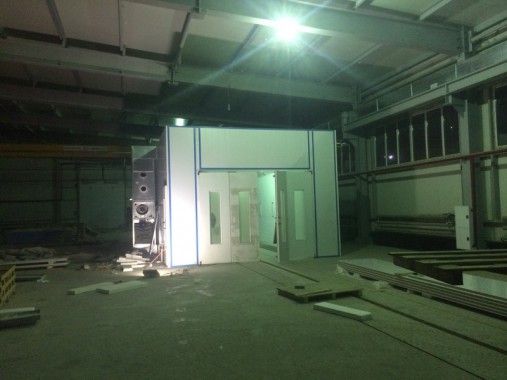 Окрасочно-сушильная камера для окраски металлоконструкций и ферм SPK 15.4.6. Италия