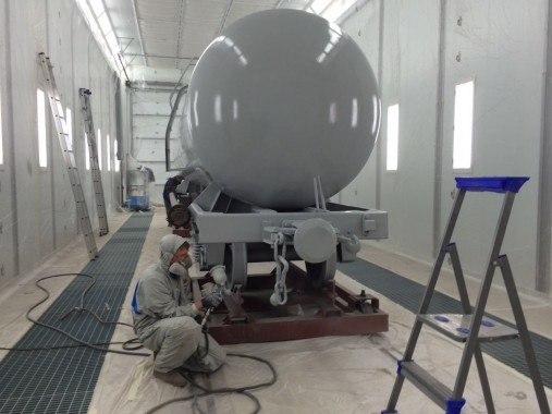 Окрасочно-сушильная камера для локомотивов SPK GROUP 