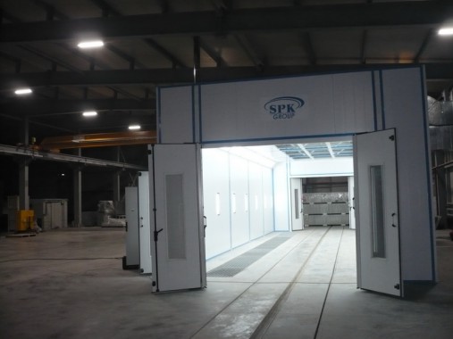 Окрасочно-сушильная камера для окраски металлоконструкций и ферм SPK 15.4.6. Италия