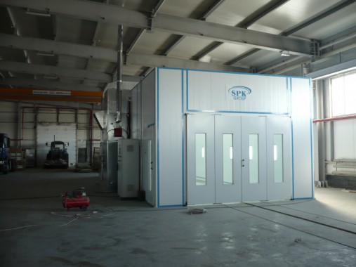 Окрасочно-сушильная камера для окраски металлоконструкций и ферм SPK 15.4.6. Италия