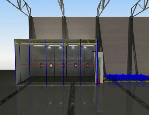 Окрасочно-сушильная камера для металлических каркасов электрических шкафов SPK-10.4.5 Окрасочно-сушильная камера для металлических каркасов электрических шкафов SPK GROUP