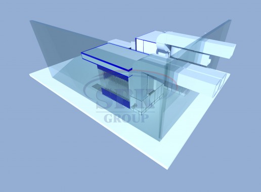 Комплекс подготовки и окраски для коммерческой техники SPK-8.4.8 Покрасочная камера SPK GROUP для коммунальной техники