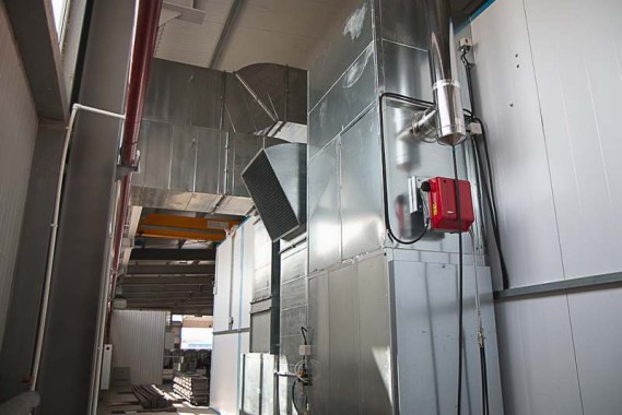 Окрасочно-сушильная камера для окраски металлоконструкций и ферм SPK 15.4.6. Италия