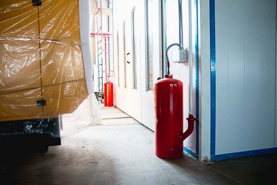 Окрасочно-сушильная камера для окраски металлоконструкций и ферм SPK 15.4.6. Италия