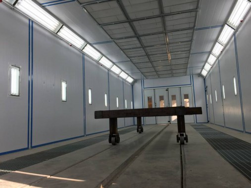 Окрасочно-сушильная камера для окраски металлоконструкций и ферм SPK 15.4.6. Италия