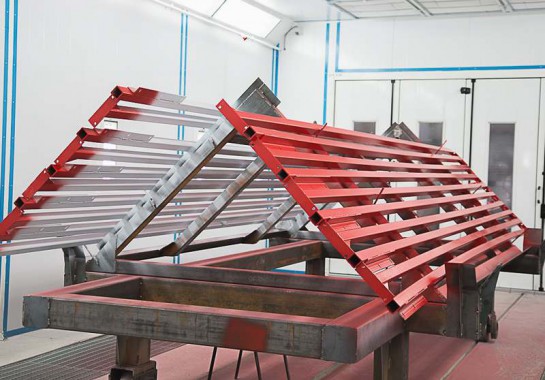 Окрасочно-сушильная камера для окраски металлоконструкций и ферм SPK 15.4.6. Италия