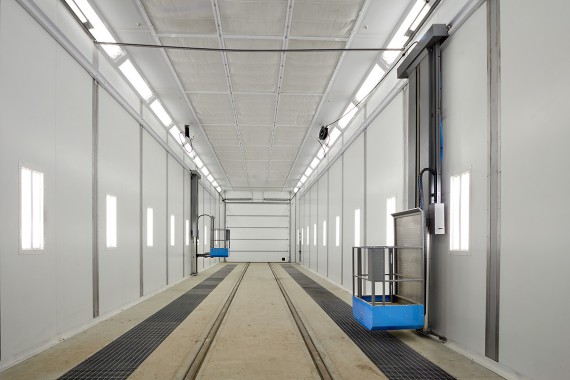 Окрасочно-сушильная камера для локомотивов SPK GROUP 