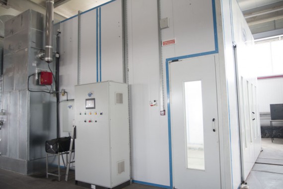 Окрасочно-сушильная камера для окраски металлоконструкций и ферм SPK 15.4.6. Италия