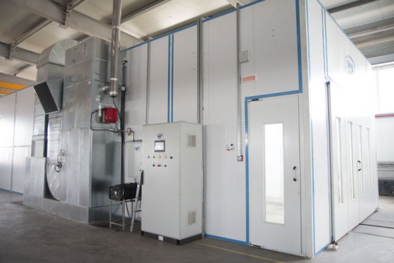 Окрасочно-сушильная камера для окраски металлоконструкций и ферм SPK 15.4.6. Италия