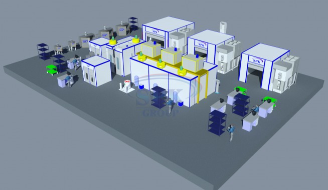 Комплекс оборудования для окрасочного цеха Комплекс оборудования для окрасочного цеха SPK GROUP