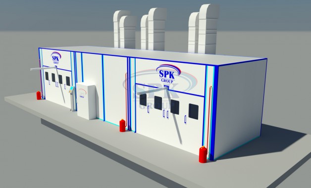 Проект малярного отделения для военной техники SPK GROUP