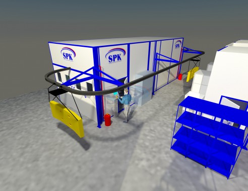 Проект малярного отделения для военной техники SPK GROUP