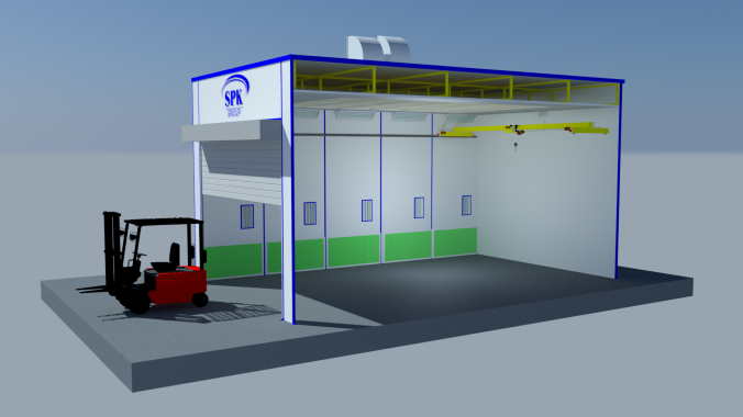 Окрасочная камера SPK GROUP для коммунальной техники