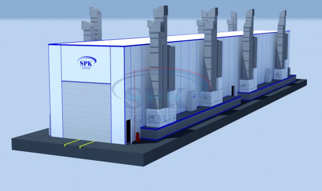 Окрасочно-сушильная камера для локомотивов SPK-56.7.7 Смотрите фото камеры окраски локомотивов