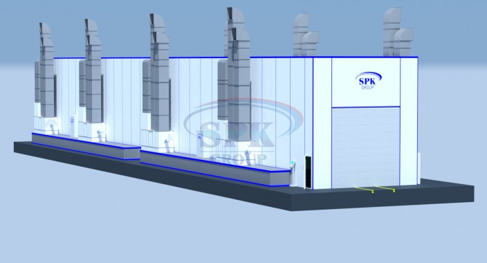 Окрасочно-сушильная камера для локомотивов SPK-56.7.7 ОСК для локомотивов от SPK GROUP