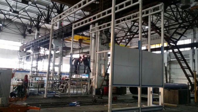 Покрасочно-сушильная камера для трубопроводов SPK-15.8.6, г. Челябинск