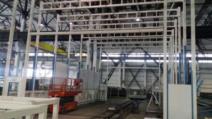 Покрасочно-сушильная камера для трубопроводов SPK-15.8.6, г. Челябинск