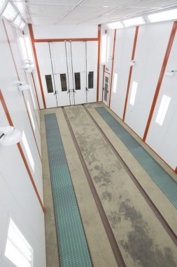 Комплекс для подготовки и окраски автобусов и троллейбусов SPK-16.5.5 Смотрите фото камеры окраски SPK GROUP для общественного транспорта